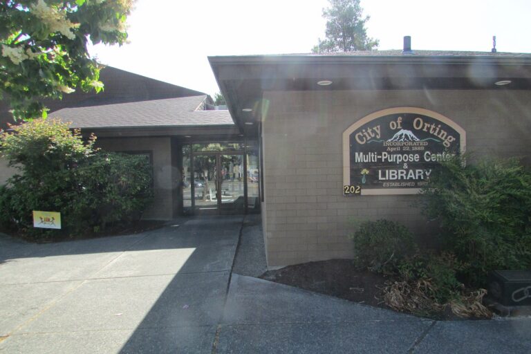 Library entrance sign