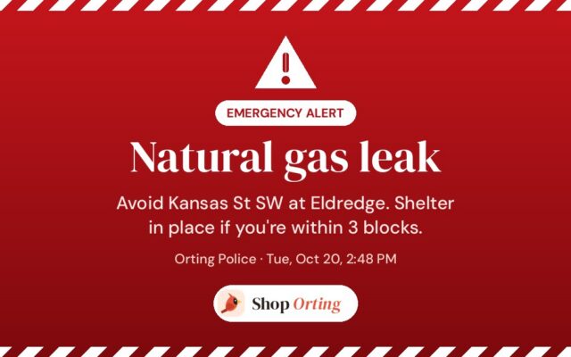Natural Gas Leak at Kansas St SW Near Eldredge: Avoid the Area